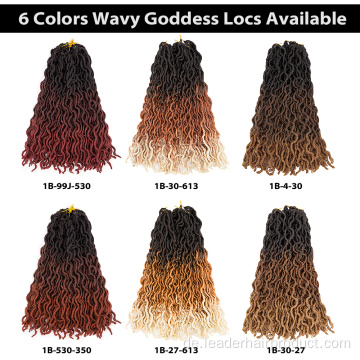 Synthetische Ombre Gypsy Wavy Locs Freetress Faux Locs